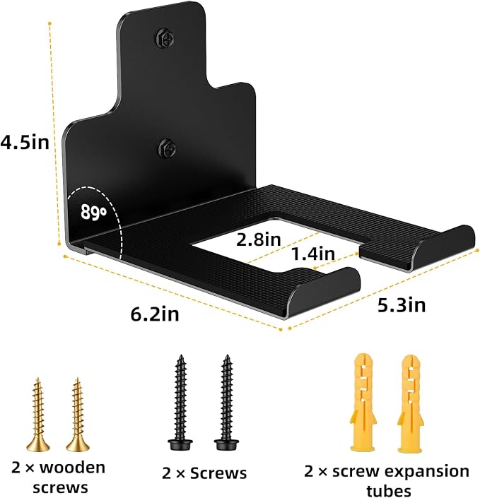 Garage Organization Wall Mounted Storage Rack, Heavy Duty Tool Hanger for Grass Trimmer, Hedge Trimmer, Weed Wacker and Garden Power Tools, 1 Pack - Image 3