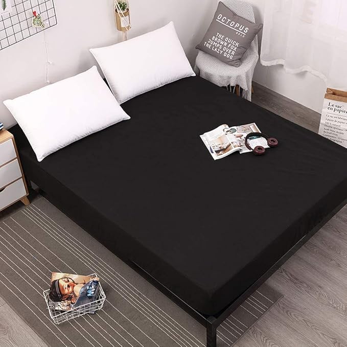 Full Size Mattress Pad or Box Spring Cover Premium Hypoallergenic Waterproof Memory Foam Mattress Protector Dust Protection Breathable Bed Cover Bedspread Deep Pocket Coverlet-fits up to 16"