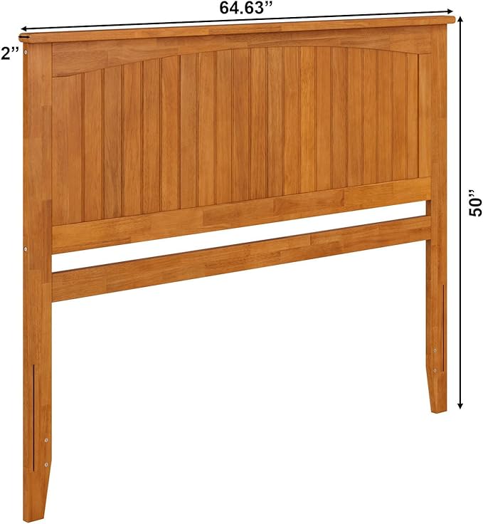 AFI, Nantucket Queen Solid Wood Panel Headboard, Light Toffee