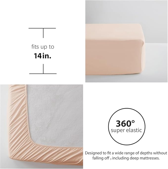 Zzlpp Queen Comforter Set 7 Pieces, Pink Seersucker Bed in a Bag with Comforter and Sheets, All Season Bedding Sets with 1 Comforter, 2 Pillow Shams, 2 Pillowcases, 1 Flat Sheet, 1 Fitted Sheet
