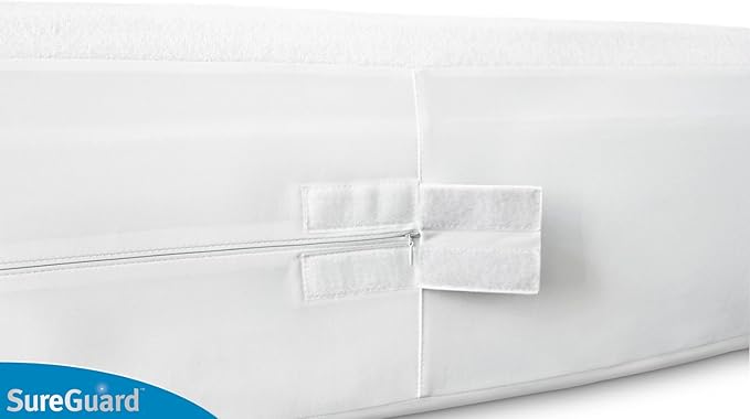 Full XL (17-20 in. Deep) SureGuard Mattress Encasement - 100% Waterproof, Bed Bug Proof, Hypoallergenic - Premium Zippered Six-Sided Cover