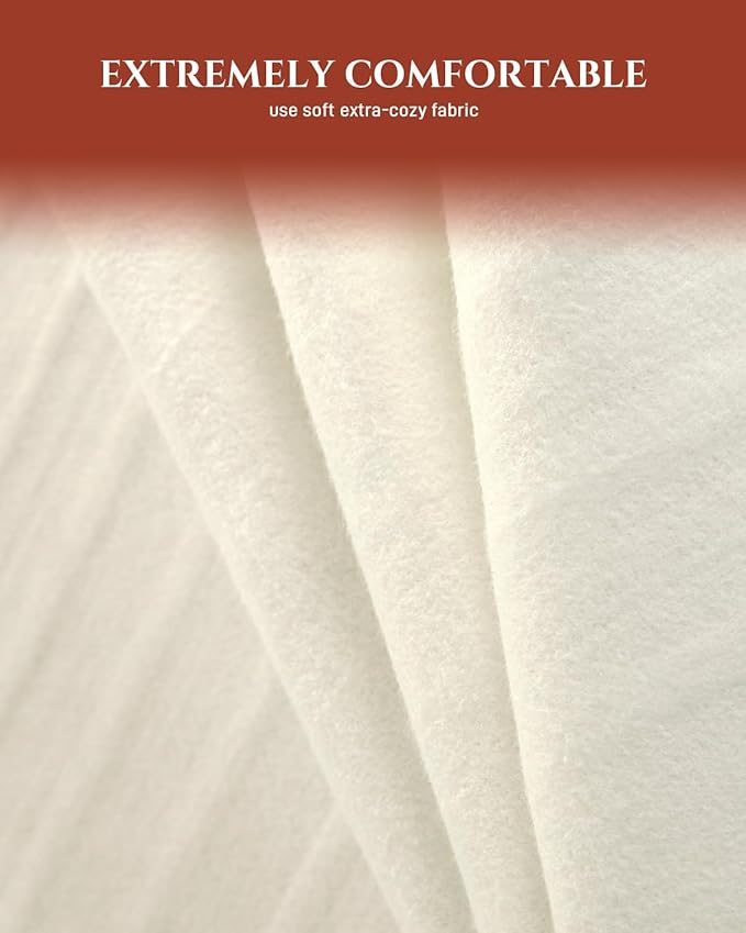 Heated Mattress Pad King Size – Electric Bed Pad with Dual Zone Control, Heated Mattress Cover, Thick Underblanket Sheet, Bed Warmer (12 White, 78" x 80")