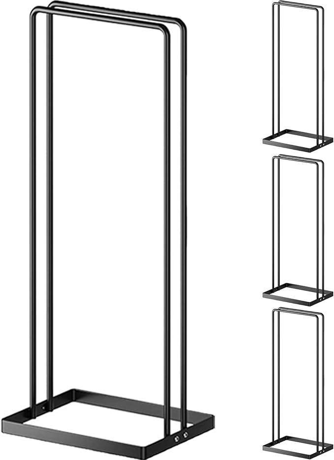Hanger Organizer 4Pack Clothes Hanger Holder Organizer for Closet Laundry Room Coat Hanger Stacker for Wire Hangers Rack Stand Caddy for Adult Kids Velvet Pants Hangers Storage by SeropyDirect