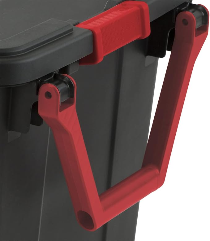 Storage Bins 40 Gallon Heavy-Duty Plastic Storage Bins, 2 Pack Container Totes with Durable Lid and Secure Latching Buckles, Stackable, Tough Storage Containers for Garage and Metal Rack Organizing - Image 6