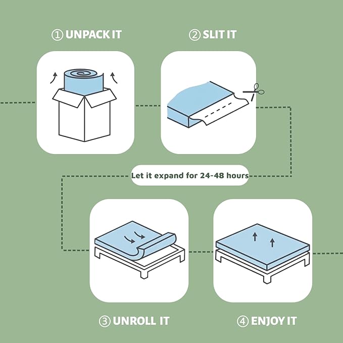 Bamboo Mattress Topper Queen Size with Deep Pocket 1700 GSM Fill Cooling Shredded Memory Foam Mattress Pad Rayon Derived from Bamboo, Ideal for Side Sleepers, Back Pain, Hot Sleepers