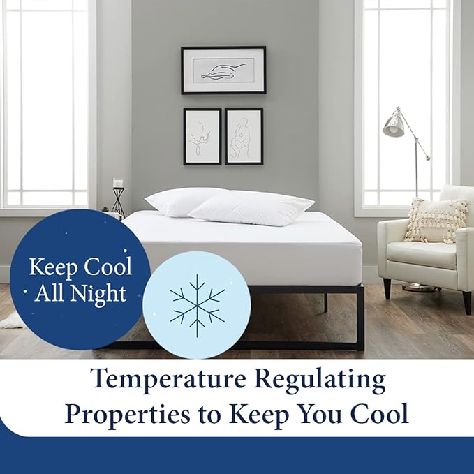 Cosy House Collection Luxury Mattress Protector - Blend of Rayon Derived from Bamboo - Master Bedroom Essential - Ultra Soft Comfort, Stays Cool & Quiet - Premium Fitted Sheet Style (California King)
