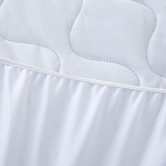 Waterproof Sleeper Sofa Queen Mattress Protector Pad 60x72 for Pull Out Sofa Bed Quilted Fitted Matress Cover Up to 8 inch Deep Pocket White