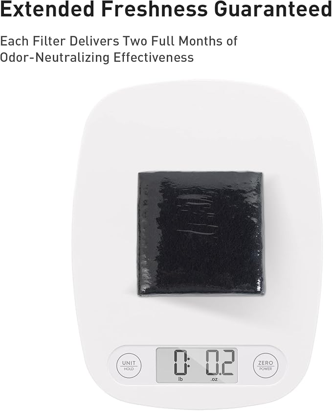 EKO Trash Can Odor Filter Refills for Trash Can and Compost Bin, Activated Charcoal Deodorizer, Strong Charcoal Odor Absorber, Pack of 4 Replacements - Image 5
