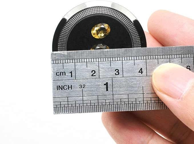 Small Loose Diamond or Gemstone Display Box Case Holder Show Container Metal (Silver- 1.5x0.6) - Image 6