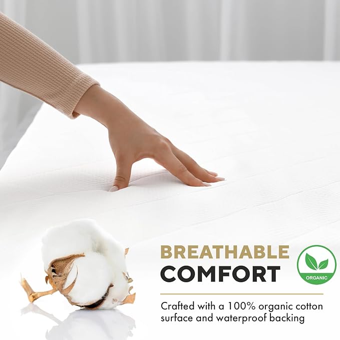 MATTSHIELD Ultimate Sensitive Skin 3-Piece Kit – King Size Bed Bug Mattress Protector + 2 Queen Zippered Pillow Covers – Organic Cotton Terry Top – Waterproof 6-Sided Encasement, Soft & Breathable