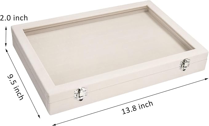 Vicoter Rings Organizer Tray 100 Slot Velvet Ring Earring Storage Box TranSparent Cover Jewelry Store Ring Display Box Jewelry Display Cabinet for Girl Wife Mother - Image 2
