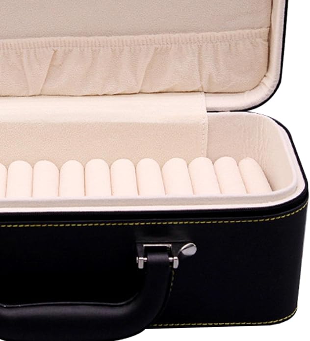 Yiju 15 Slots Bangle Box, Jade Bracelets Display Case Storage Case Jewelry Organizer PU Leather Bracelet Case for Retail Stores Dresser Engagement - Image 7