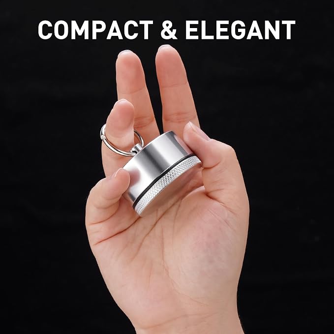 Aluminum Mini Traveling Jewelry Holder Storage with Easy-Access Clasp, Compact Safe Storage for Rings, Necklaces, Earrings - Convenient for Traveling, Removable Soft Pads for Pills - Image 3