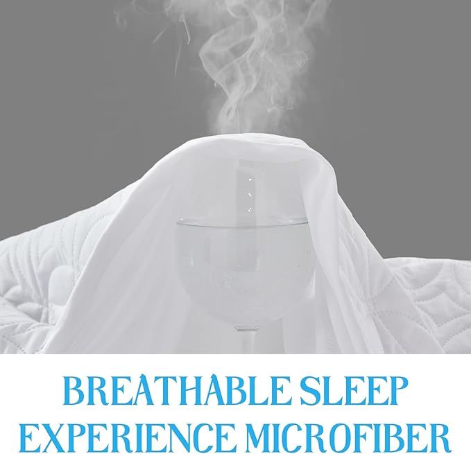 BEDLORE 2 Pack Waterproof Mattress Protector, Twin Size Mattress Pad with Deep Pocket 6"-15" Depth, Soft Breathable Bed Mattress Cover for Bedroom, College Dorm (White)