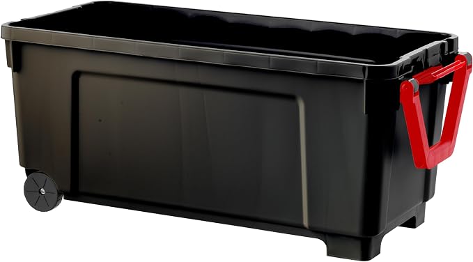 IRIS USA 2 Pack TrailBox, 43 Gallon Lockable Storage Trunk Box, Truck Bed Bin Heavy-Duty Containers Camping Gear, Adventure Chest - Black/Gray - Image 3
