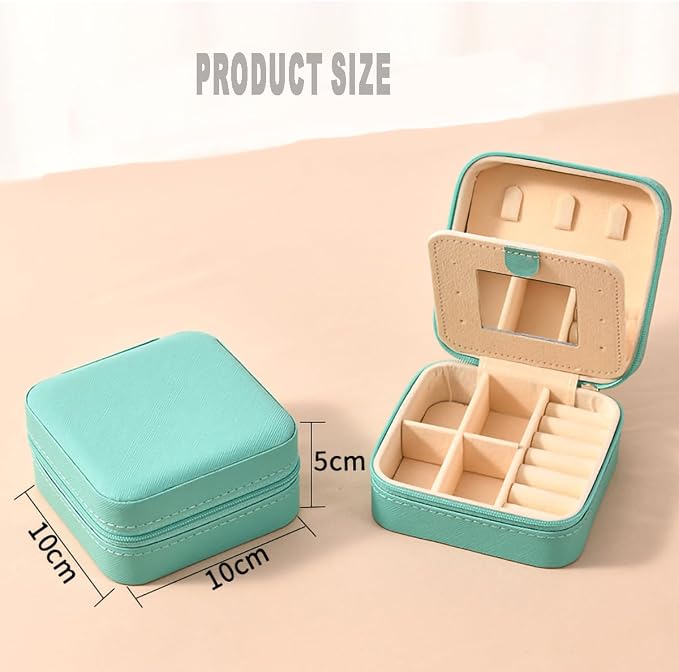 Compact And Secure Jewelry Boxes For Women Small Jewelris Box For Travel Portable Case With Lock And Key Beautiful Jewelry Organizer Storage Solution - Image 2