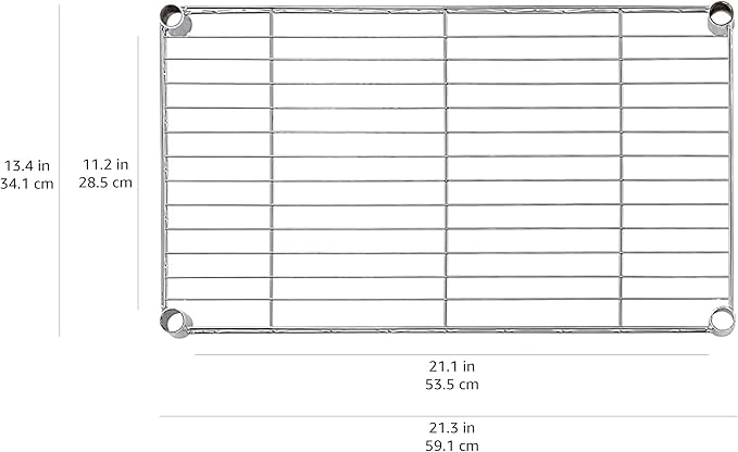 Amazon Basics 5-Shelf Multipurpose Adjustable Steel Garage Shelving Unit, Storage Rack for Kitchen, 200 lbs Per Shelf, Easy Assembly, 13.4"D x 23.2"W x 60"H, Black - Image 3