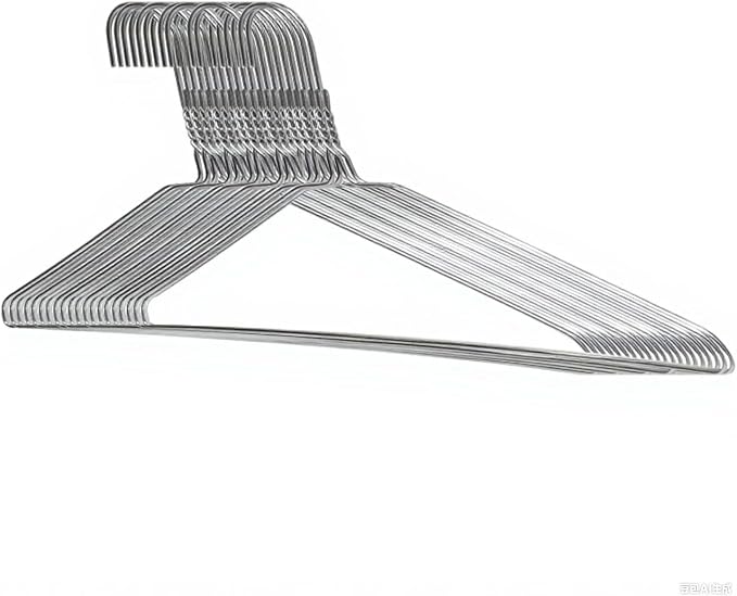 Otylzto 20Pcs Silver Wire Hangers for Clothes, Shirt, Wire Coat by otylzto
