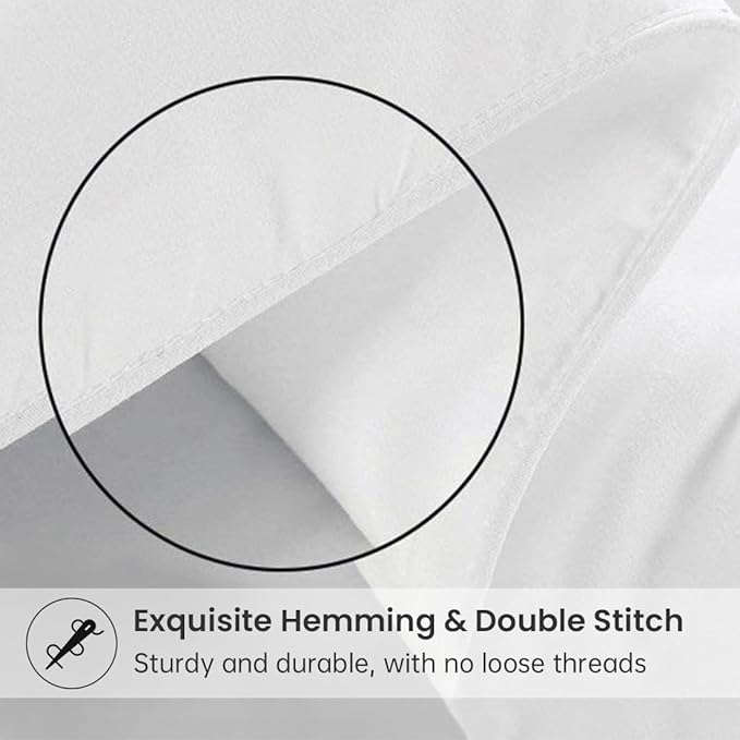 EASELAND Down Alternative Comforter Full Size- Quilted Duvet Insert for All Seasons, Soft Cozy with Corner Tabs, Summer Winter Warm Bedding, Pure White 82×86