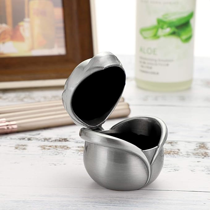 Hipiwe Rose Shape Vintage Jewelry Box - Small Trinket Storage Holder Case Keepsake Organizer Box for Rings Earrings Necklace Treasure, Gift for Women, Small - Image 8