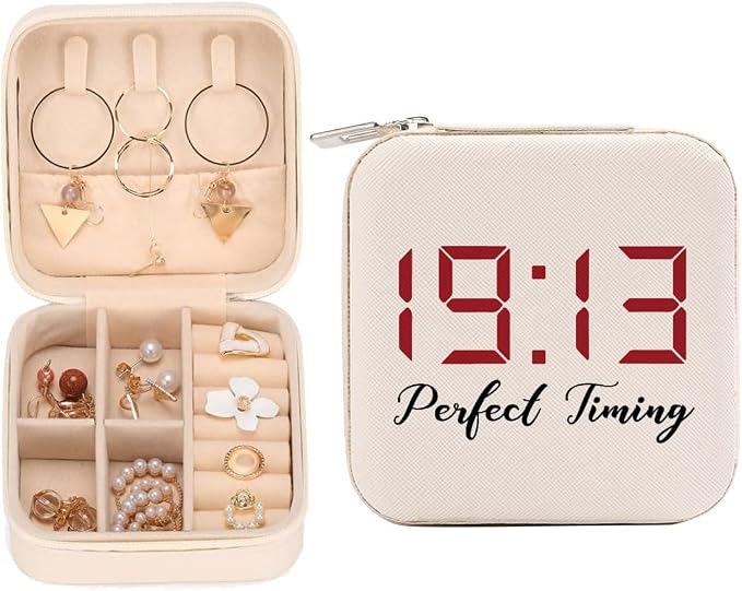 LONGXIN Sorority Gift, DST Travel Jewelry Case Box Organizer, 1913 Sigma Theta Paraphernal Gifts for Women, Sister, Friend, Greek Sorority by LONGXIN