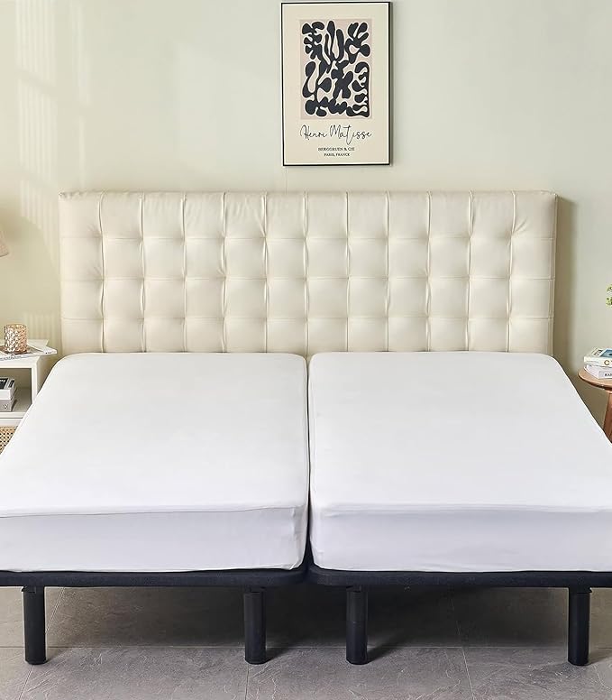 Mattress Protector Cover 2 Pack 36"x 84" Fits for 6-10 inch Depth, Waterproof Zippered Box Spring Mattress Encasement Hypoallergenic Noiseless