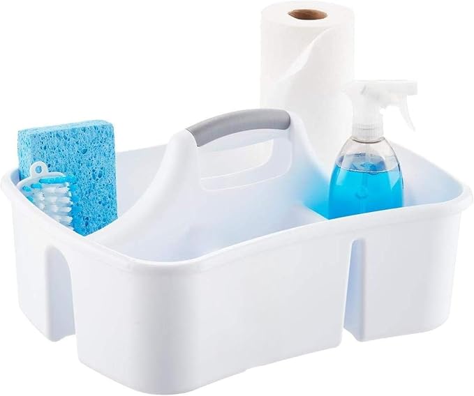 Extra Large 5 Gal Divided Cleaning Caddy Organizer with Handle - Cleaning Supplies for Housekeeping - Shower Caddy Portable - Shower Caddy Dorm - Cleaning Supplies Organizer - 17.75 x 13.25 x 7.75 - Image 6