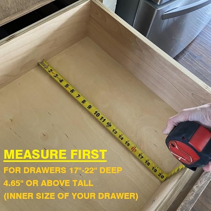 Fabsome Dresser Drawer Organizers 6 Pack, 4.65'' High Adjustable from 17-22‘’ Bamboo Drawer Dividers for Clothing Baby Clothes, Wooden Separators for Dresser Nursery Organization with Soft Foam Ends - Image 6