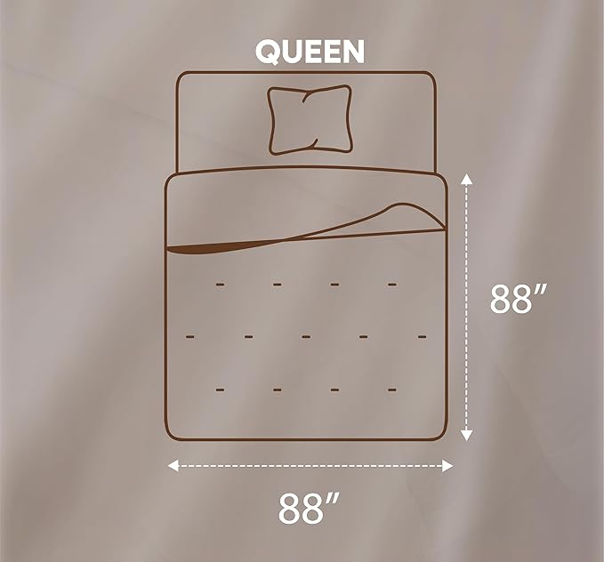 Utopia Bedding Comforters Queen Size, All Season Duvet Insert, Down Alternative Queen Comforter with Corner Tabs, Machine Washable Bed Comforter 88 x 88 Inches (White)