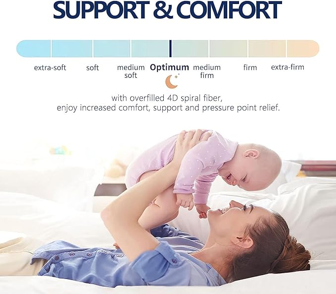 Mattress Topper Twin, Extra Thick Mattress Pad Cover, Plush Pillow Top, Deep Elastic Pocket, Black