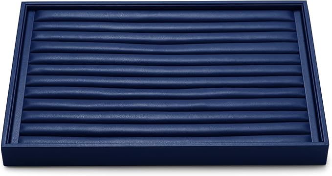 Oirlv Elegant Blue Ring Organizer Tray Stackable Jewelry Trays Jewelry Drawer Organizer Ring Earring Storage by Oirlv