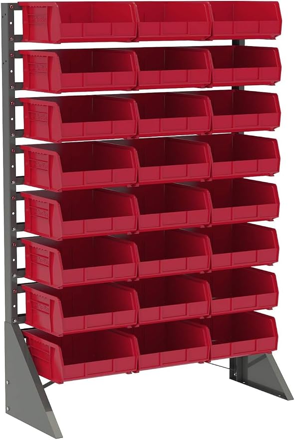 Akro-Mils 30235 AkroBins Plastic Storage Bins, Space-Saving Stackable Bins for Garage, Pantry, Craft Organization, 11" x 11" x 5", Black, 6-Pack - Image 11