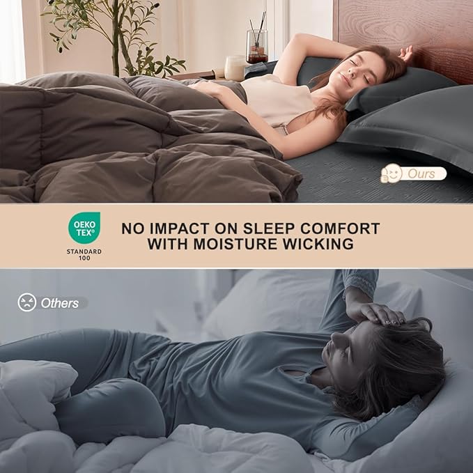 Black Premium Jacquard 100% Waterproof Full Mattress Protector, Noiseless, Anti - Slip, Breathable Bed Cover, Rayon from Bambo, Quilted, Mattress Pad Sheet, Deep Pocket 8"-21"