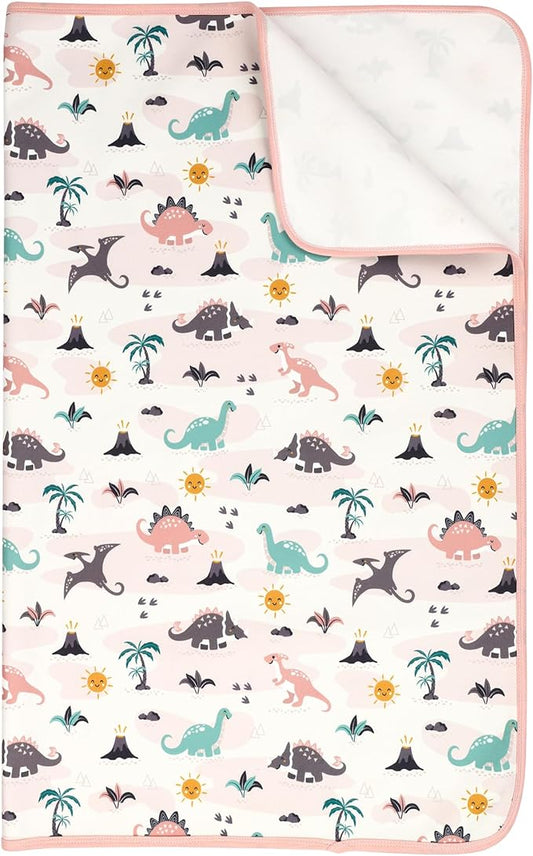 Pee Pads for Kids Waterproof Crib Pad - Reusable Potty Training Pads for Bed, Washable Toddler Mattress Pad Protector, Unisex for Toddlers Adults Elderly & Pets(Cartoon Dinosaur, 31 x 39 Inch)