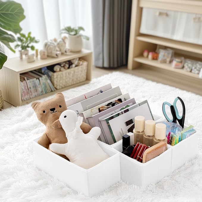 Criusia Drawer Organizer Clothes, 14 Pack Dresser Organizer for Baby Clothes, Underwear, Sock- Foldable Closet Organization and Storage Dividers Bins for Nursery, Bedroom and Dorm (White) - Image 9