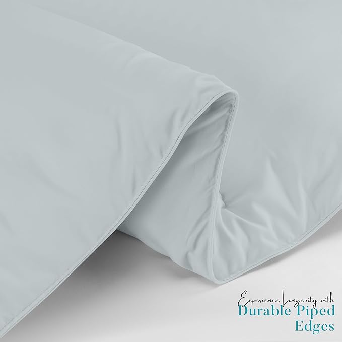 Utopia Bedding Queen Comforter Duvet Insert, Quilted Light Grey Comforter with Corner Tabs, Box Stitched Down Alternative Comforters Queen Size 88 x 88 inches