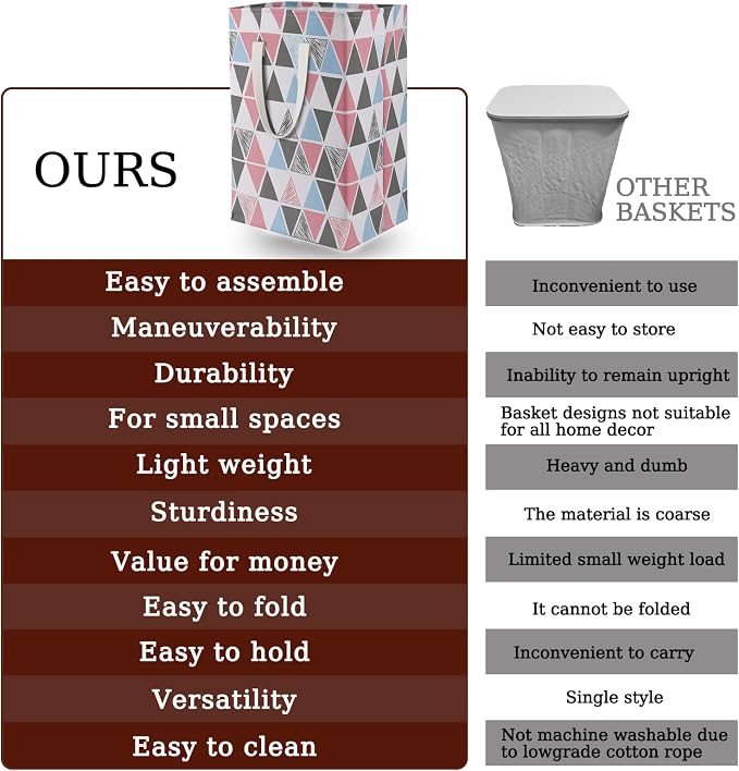 75L Waterproof Laundry Hamper Collapsible Laundry Basket Cotton Handle Laundry Bag Large Clothes Storage Toy Organization for Bathroom Bedroom Laundryroom College Dorms - Image 4