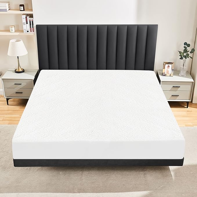Sufdari Waterproof Mattress Protector - Full Quilted Fitted Cover, Breathable & Noiseless Pad, Ultra Soft Bed Cover, Fits Up to 8-18" Deep Pocket