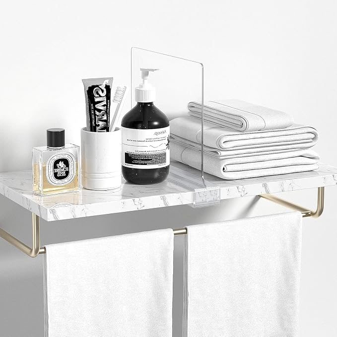 Aolloa 4 PCS Shelf Dividers for Closet Organization Acrylic Clear Closet Shelf Divider for Wooden Shelving Suitable for Wooden or Vertical Shelves Or Bedroom, Kitchen and Office - Image 8