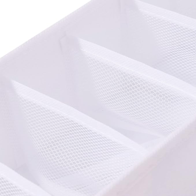 Qozary 3 Pack Sock Underwear Drawer Organizer Dividers, Collapsible Cabinet Closet Storage Boxes for Clothes, Socks, Lingerie, Underwear, Tie, Belt, Baby, Bedroom - Image 6
