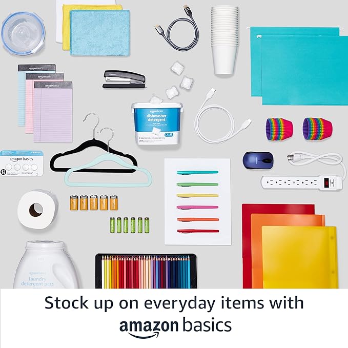 Amazon Basics 3-Shelf Heavy Duty Adjustable Wire Shelving Storage Rack on 2" PP Plastic Wheel Casters, Steel Utility Shelving Unit for Garage and Laundry Room, 23.2" x 13.4" x 32.75", Chrome - Image 6