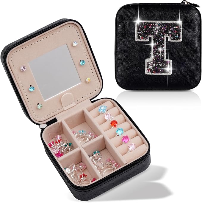 Uygafly Teacher Appreciation Gifts for Women,Teacher Gifts Ideas,Thank You Teacher Gifts from Students Birthday Gifts Teacher Retirement Gifts for Women Teachers Day Gift,Jewelry Case | Black,T by Uygafly