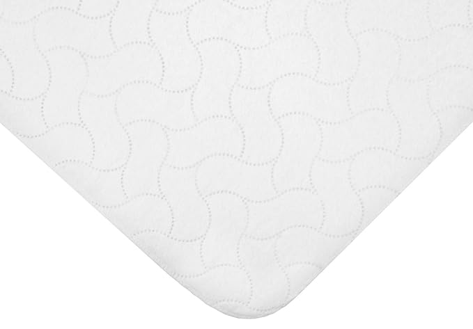 American Baby Company Waterproof Flat Reusable Multi-use Pad Protector, Quilt-Like Multi-use Protective Mattress Pad Cover for Babies, Adults and Pets, White, 27" x 36"