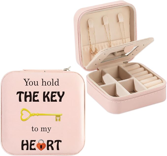 Valentines Day Gifts for Her Wife Girlfriend Christmas Mothers Day Birthday Gift for Girlfriend Wife Romantic I Love You Gift for Her Wedding Anniversary Keepsake for Women Travel Jewelry Box by Unknown