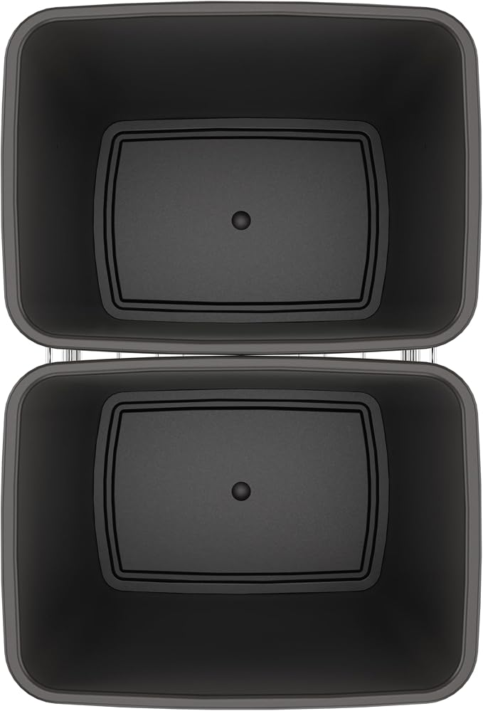 Rev-A-Shelf RV-18KD-13C-S Double Pullout Trash Can for Kitchen Cabinets 35 Quart Garbage Recycling Bin on Full Extension Slides, Gray - Image 8