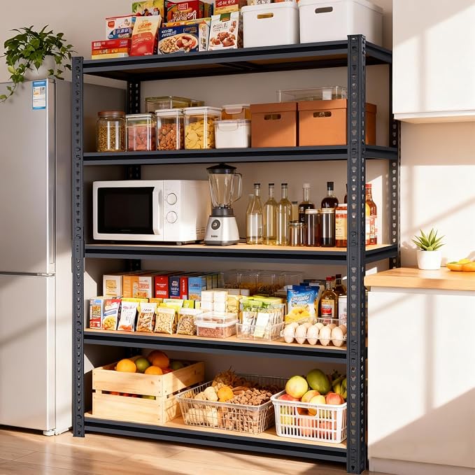 72" H Garage Storage Shelves,Storage Shelves Heavy Duty,2400LBS Metal Shelving Units,Adjustable Garage Shelving Heavy Duty for Garage Storage,Warehouse,16"x35.5"x72 - Image 9