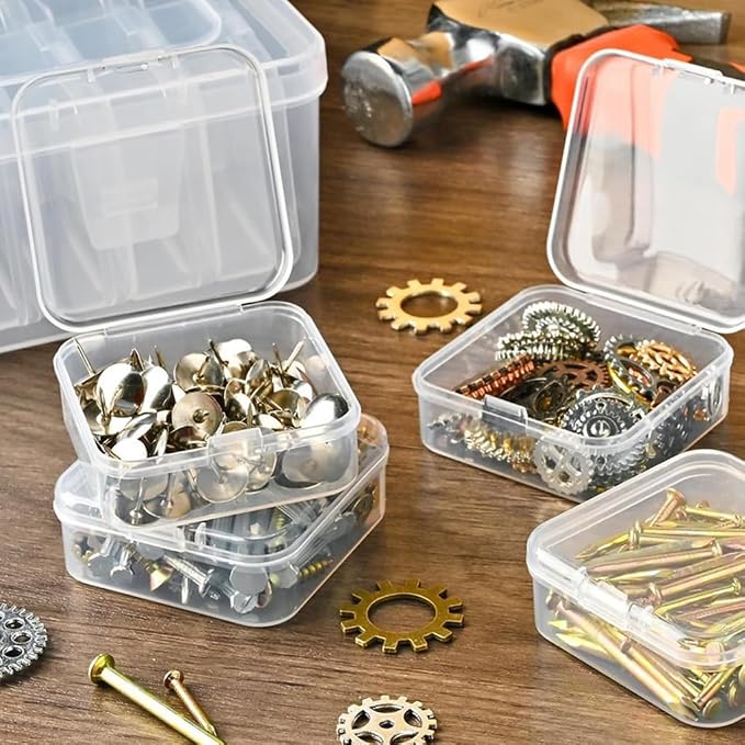 30Pcs Bead Organizer, Clear Plastic Cases for Pearl Bracelets and Small Accessories (1.96x1.96x0.79in) - Image 5