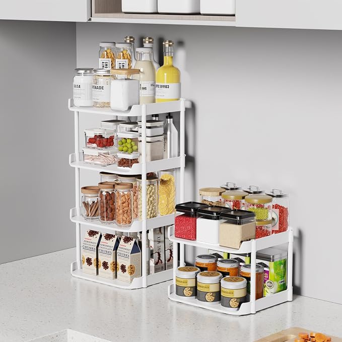 6 Tier Narrow Shoe Storage Rack, Compact Single Shoerack Stand for Slim Space, Stackable Tall Thin Show Tower, Solid Plastic Shelves, for Hallways, Kitchens, Bedrooms Tidy Organizer, White - Image 2