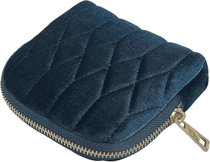Small Travel Jewelry Case - Jewelry Travel Organizer Bag with for Bracelets, Necklaces, Bangles, Jewelry Organizer Storage Bag Gift for Women Girls,5.1x4.72x1.18 IN- RJB001-Blue by ToLoveToLife