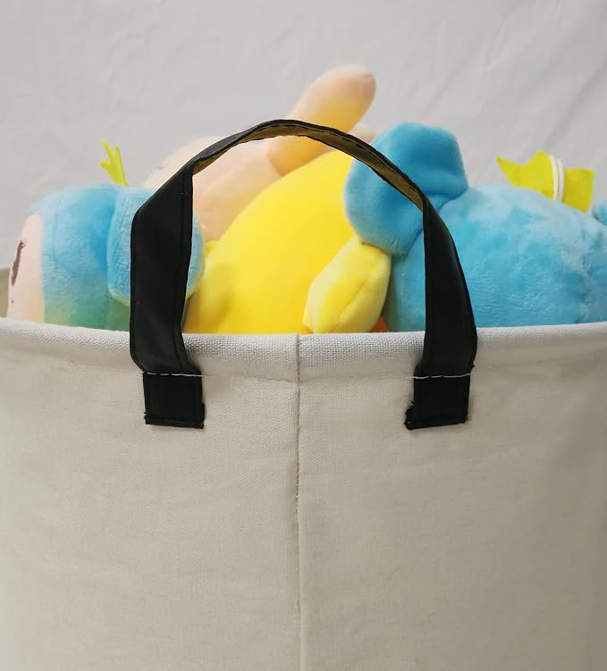 MAIZMZ Kids Hamper Baby Laundry Basket Gift Toy Box Storage Nursery Bins Waterproof Organizer Large Canvas Collapsible Chest for Home/Dorm/Kitchen/Pet/Office/Closet/Shelf/Room Decor - Image 5